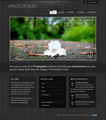 Shape5 Photofolio - Joomla Template