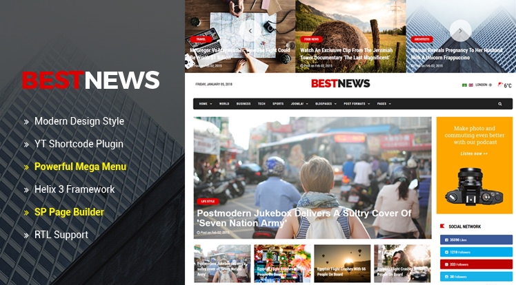 Smartaddons Bestnews - Joomla Template
