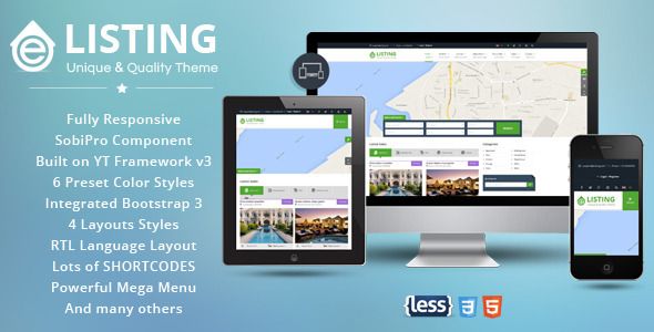 Smartaddons Elisting - Joomla Template