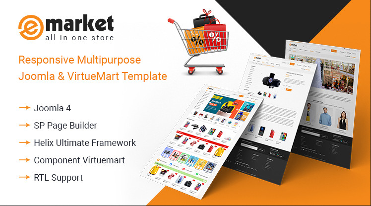 Smartaddons Emarket - Responsive Multipurpose Joomla & Virtuemart Template