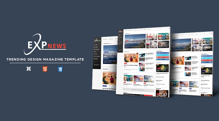 Smartaddons Expnews - Clean & Modern News Portal Joomla Template