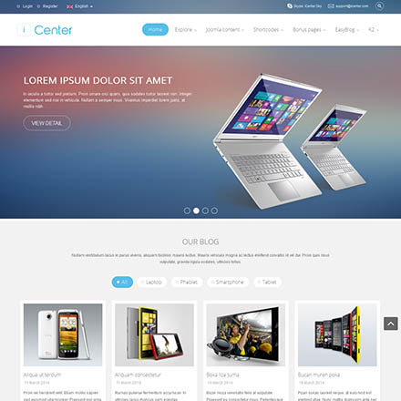Smartaddons Icenter - Joomla Template