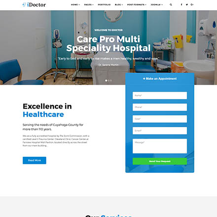 Smartaddons Idoctor - Joomla Template