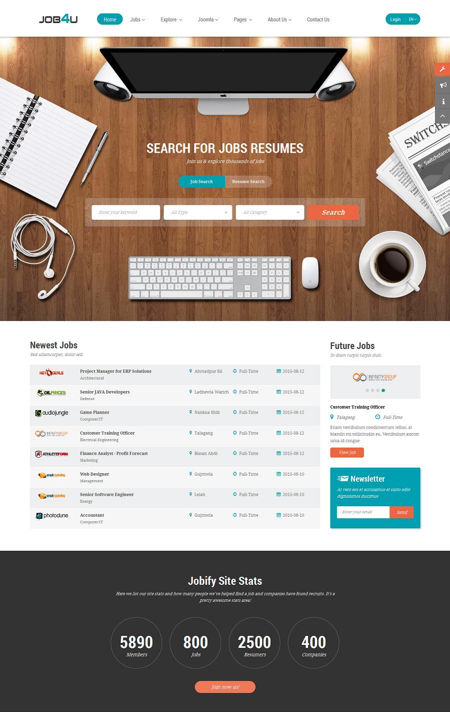 Smartaddons Job4u - Joomla Template