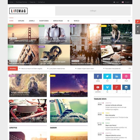 Smartaddons Lifemag - Joomla Template