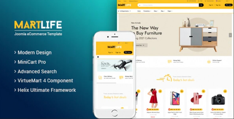 Smartaddons Martlife - Responsive Joomla Virtuemart Templates