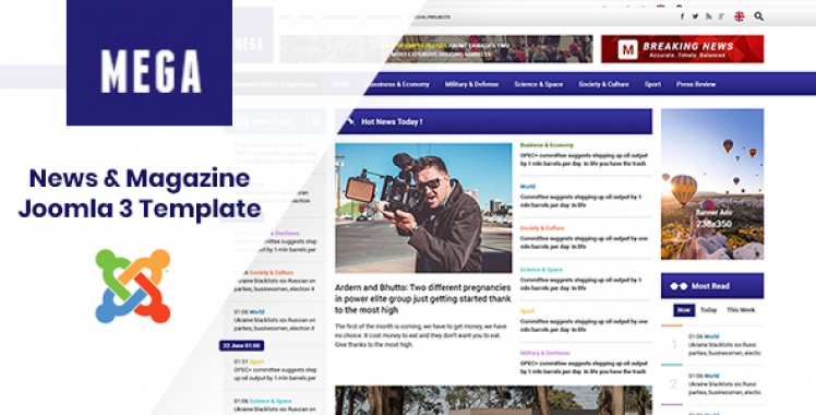 Smartaddons Meganews - Joomla Template