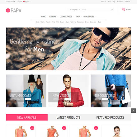Smartaddons Papa - Joomla Template
