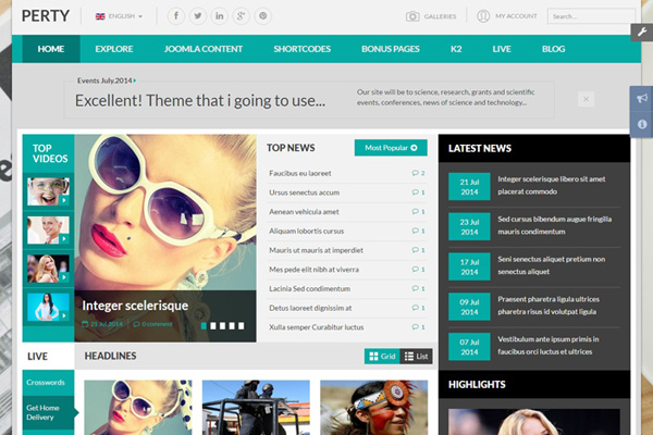 Smartaddons Perty - Joomla Template