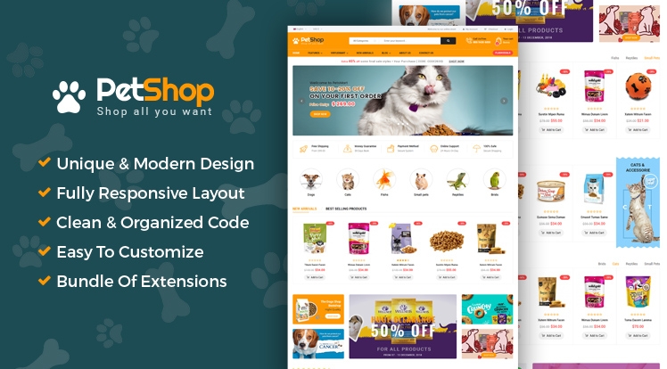 Smartaddons Petshop - Joomla Templates