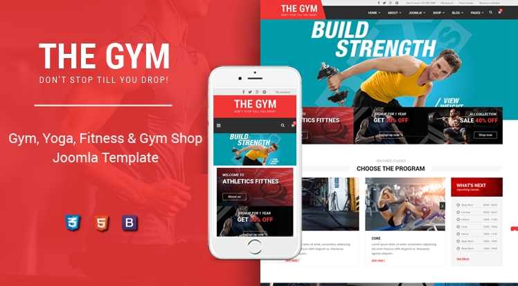 Smartaddons Thegym - Joomla Template