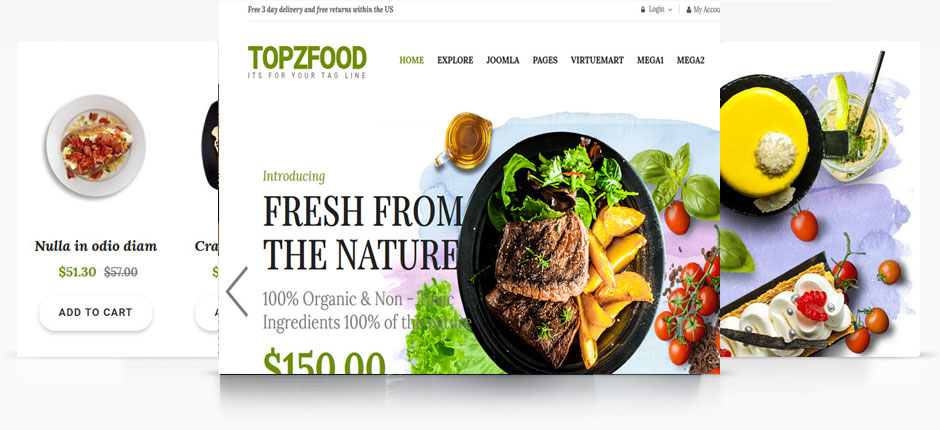 Smartaddons Topzfood - Joomla Template