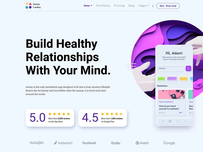 Startup Landing - Joomla Template