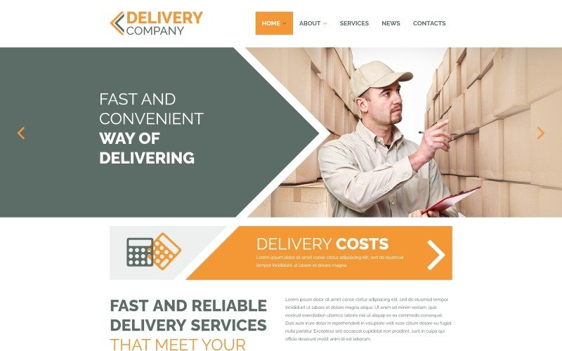 Template Monster Delivery Company - Joomla Templates