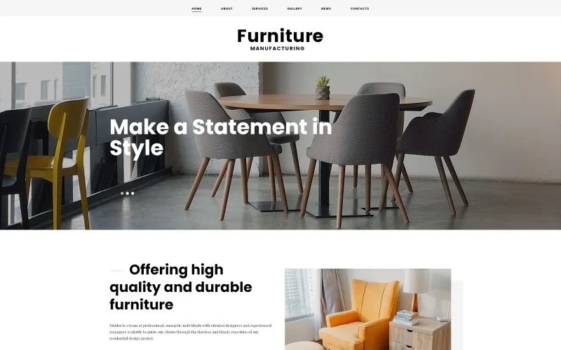 Template Monster Furniture - Joomla Template Monster