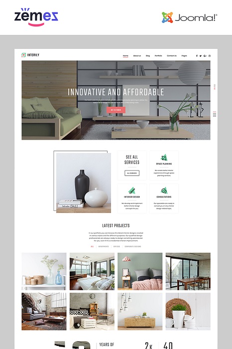 Template Monster Interily - Joomla Templates