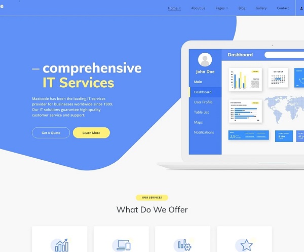 Template Monster Maxicode - Joomla Templates