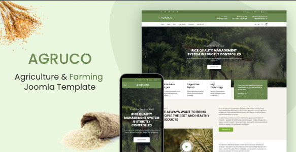 Templaza Agruco - Agriculture & Organic Food Joomla 4 Template