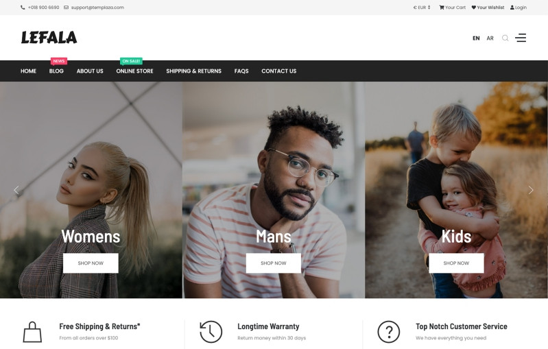 Templaza Lefala - Hikashop Ecommerce Joomla Template