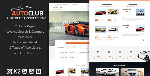 Theme Forest Auto Club -joomla Template