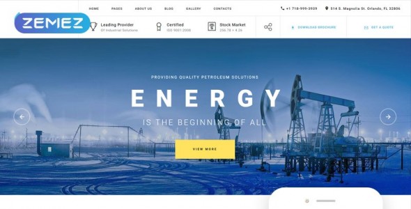 Theme Forest Blue Energy - Joomla Template