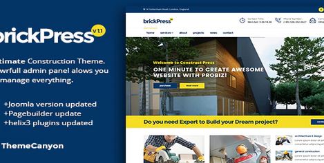 Theme Forest Brickpress - Joomla Template