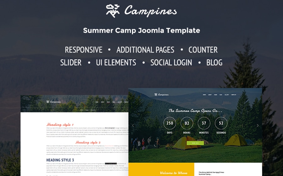 Theme Forest Campines - Joomla Template