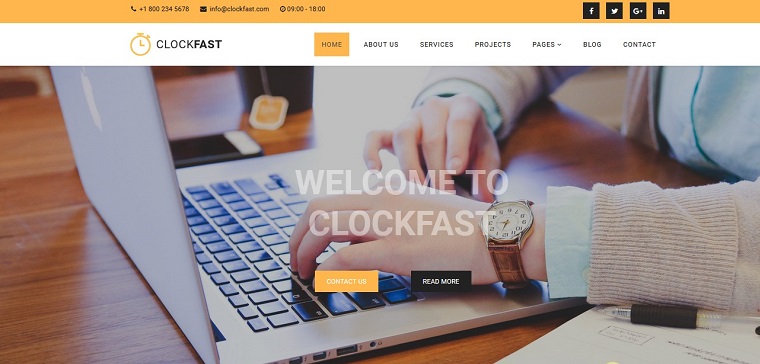 Theme Forest Clockfast - Joomla Template