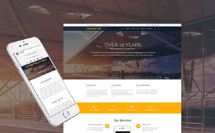 Theme Forest Construction Company - Joomla Template