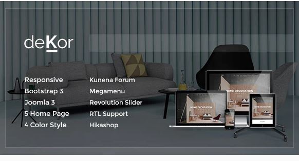 Theme Forest Dekor - Joomla Templates
