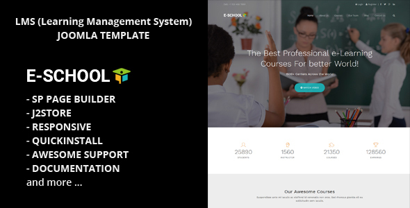 Theme Forest Eschool - Joomla Templates