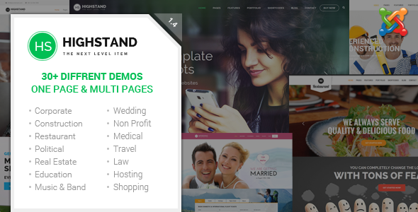 Theme Forest Highstand - Joomla Template