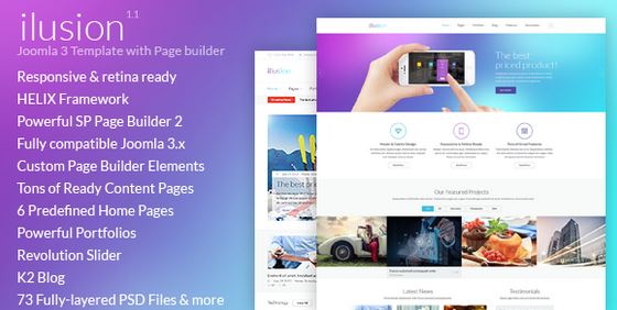 Theme Forest Ilusion - Joomla Templates