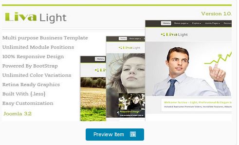 Theme Forest Livalight - Joomla Template