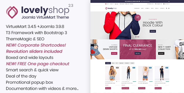 Theme Forest Lovelyshop - Joomla Templates