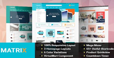 Theme Forest Matrix - Joomla Template