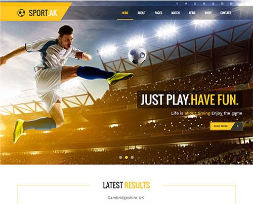 Theme Forest Sport.ak - Joomla Template