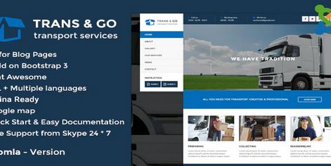 Theme Forest Transgo - Joomla Template