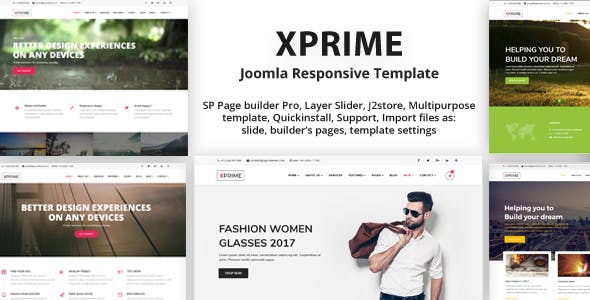 Theme Forest Xprime - Joomla Template