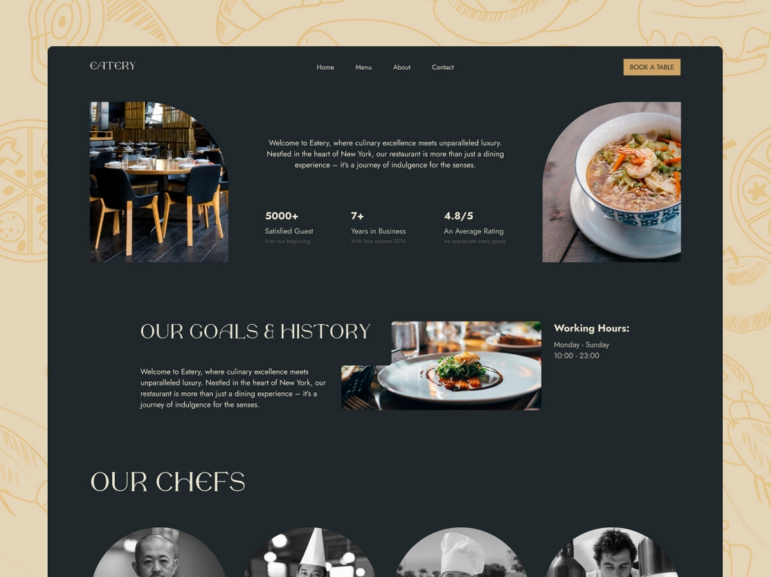 Themexpert Eatery - Joomla Restaurant Template
