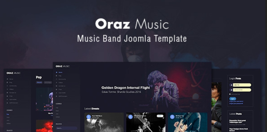 Themexpert Oraz - Music Band Joomla 5 Template