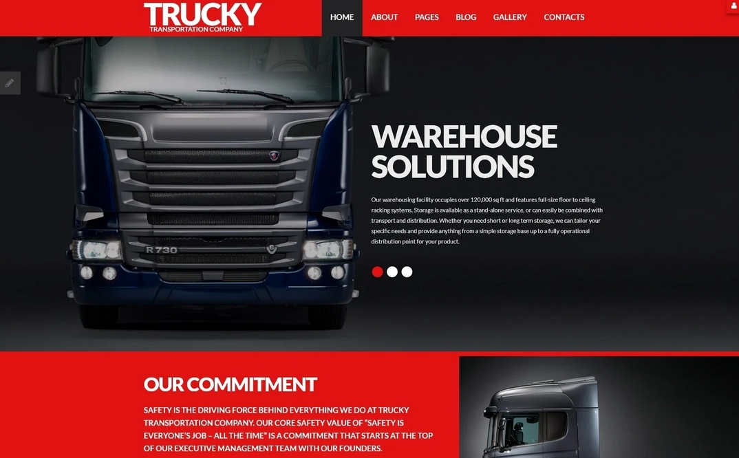 Trucky - Transportation Responsive Joomla Template