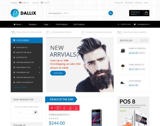 Vinagecko Dallix - Joomla Template