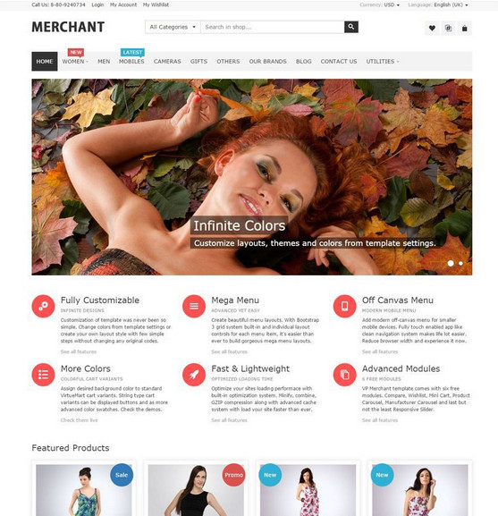 Virtueplanet Merchant Joomla Template