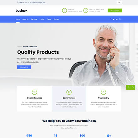 Warptheme Business X Pro - Joomla Template