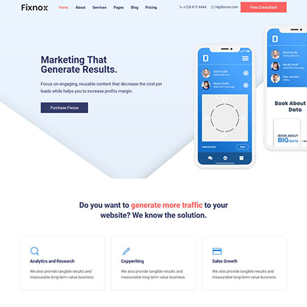 Warptheme Fixnox Pro - Joomla Template