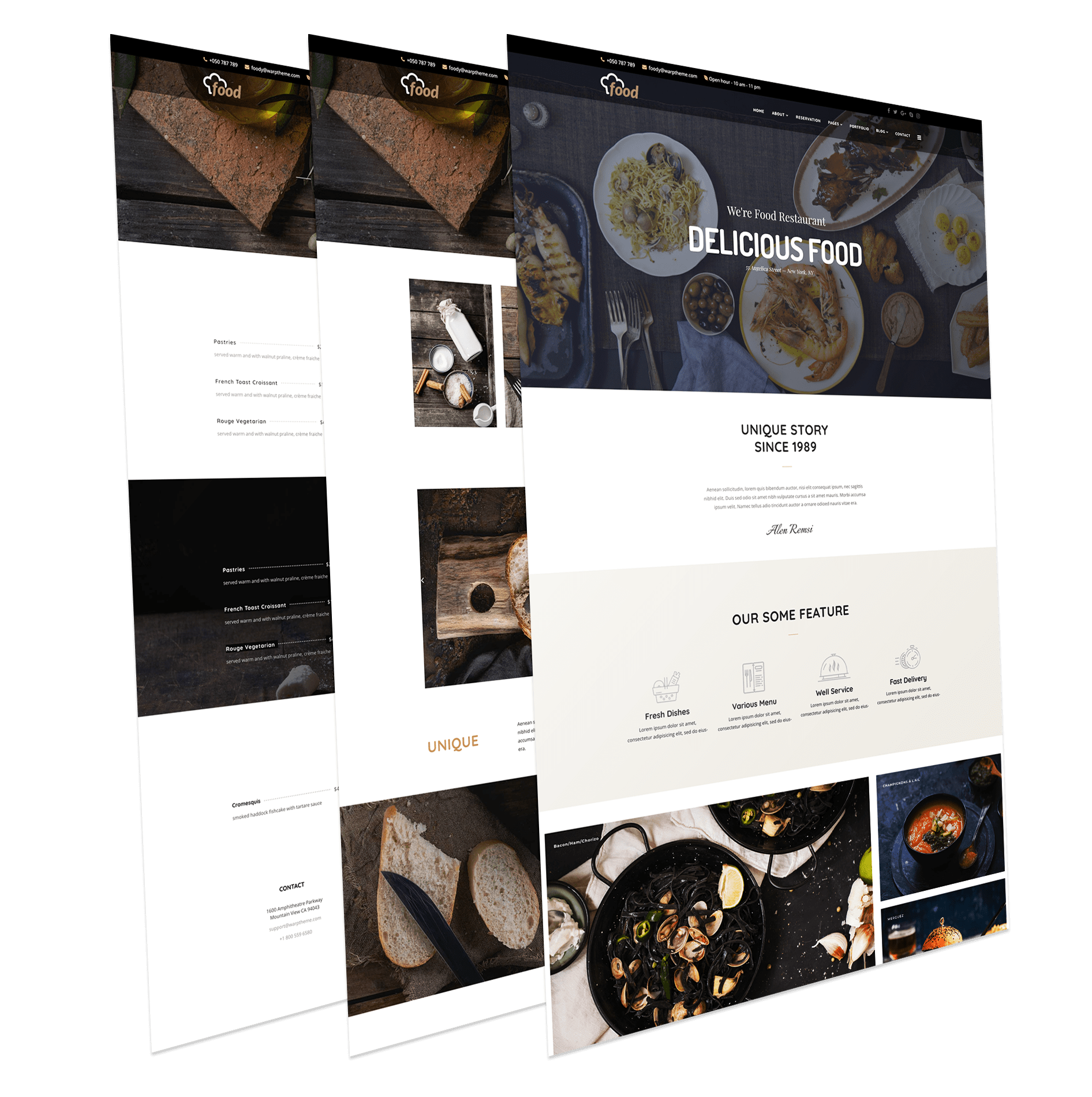 Warptheme Food Pro - Joomla Template