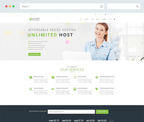 Warptheme Vhost Pro - Joomla Template