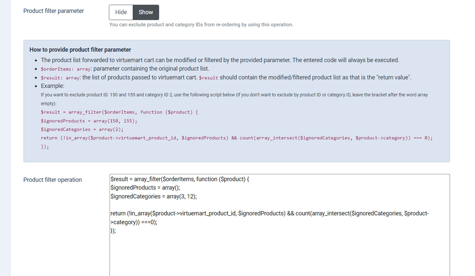 Advance Product Filter For Virtuemart - Joomla Extension (Version 1.5.0)