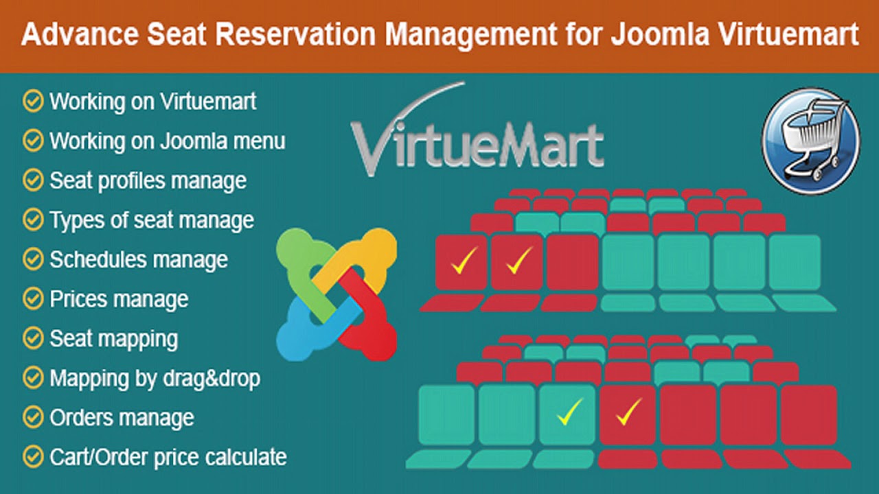 Advance Seat Reservation Management for Joomla - Joomla Extension